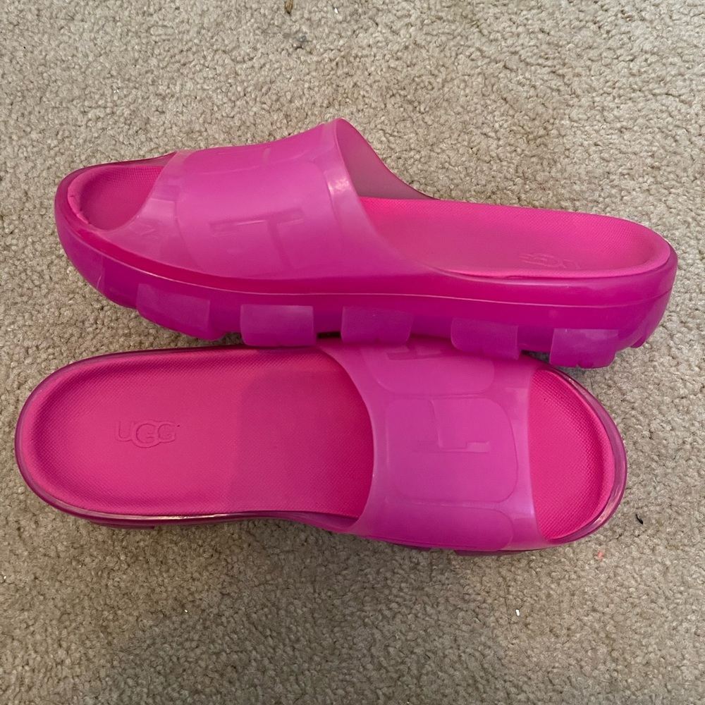 Pink Ugg Jelly Slides